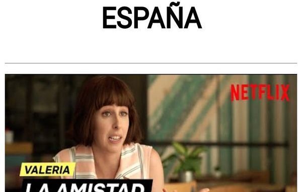 La AMISTAD según VALERIA Netflix España