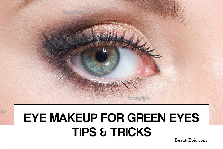Maquillaje de ojos para ojos verdes.