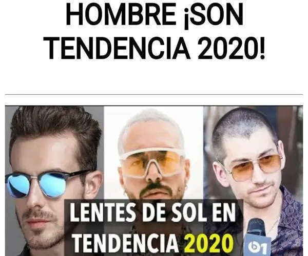 LENTES de sol de HOMBRE ¡SON TENDENCIA 2020!