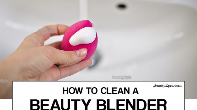 ¿Cómo se limpia una licuadora de belleza?

